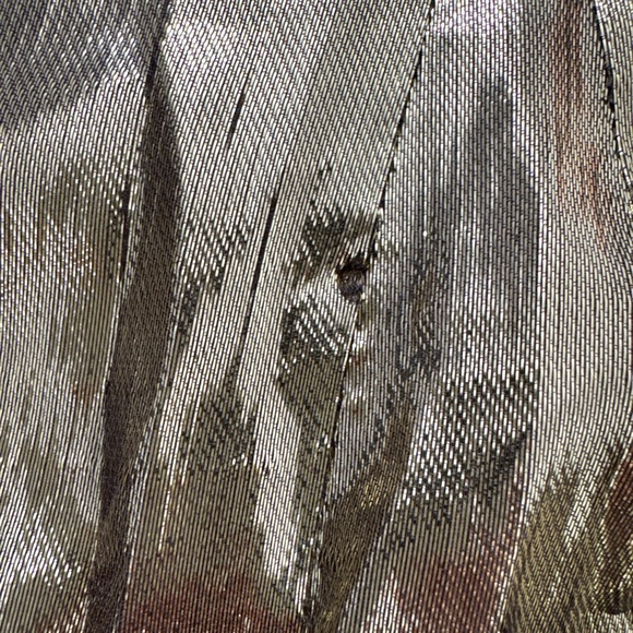 *ARCHIVE* RHODE Gold Lamè Ella Mini Dress Size S/M DEFECTS NEEDS WORK - Picture 13 of 13